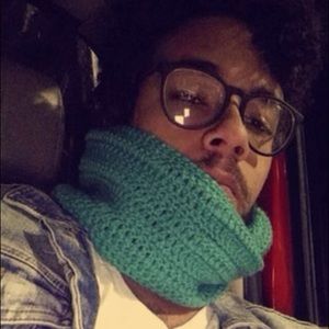 Homemade bread infinity scarf